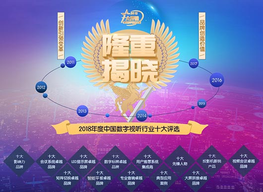欧亿平台再跻身2018年度数字视听行业“视频聚会·十大卓越品牌”